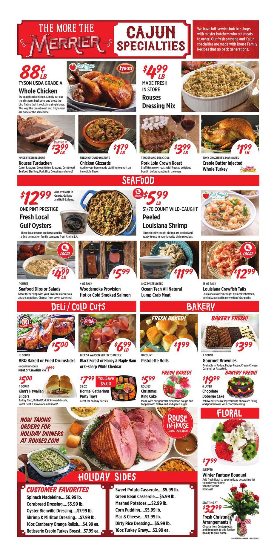 Rouses Markets Christmas Holiday Weekly Ad Flyer December 16 to December 24, 2020