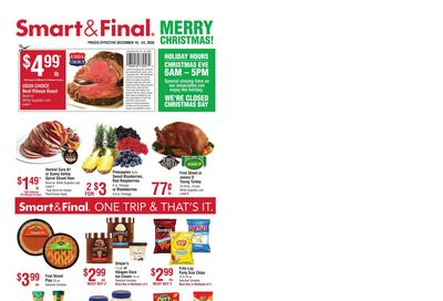 Smart & Final Christmas Holiday Weekly Ad Flyer December 16 to December 24, 2020