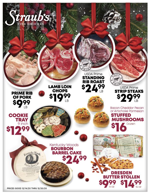 Straub's Holiday Weekly Ad Flyer December 14 to December 20, 2020