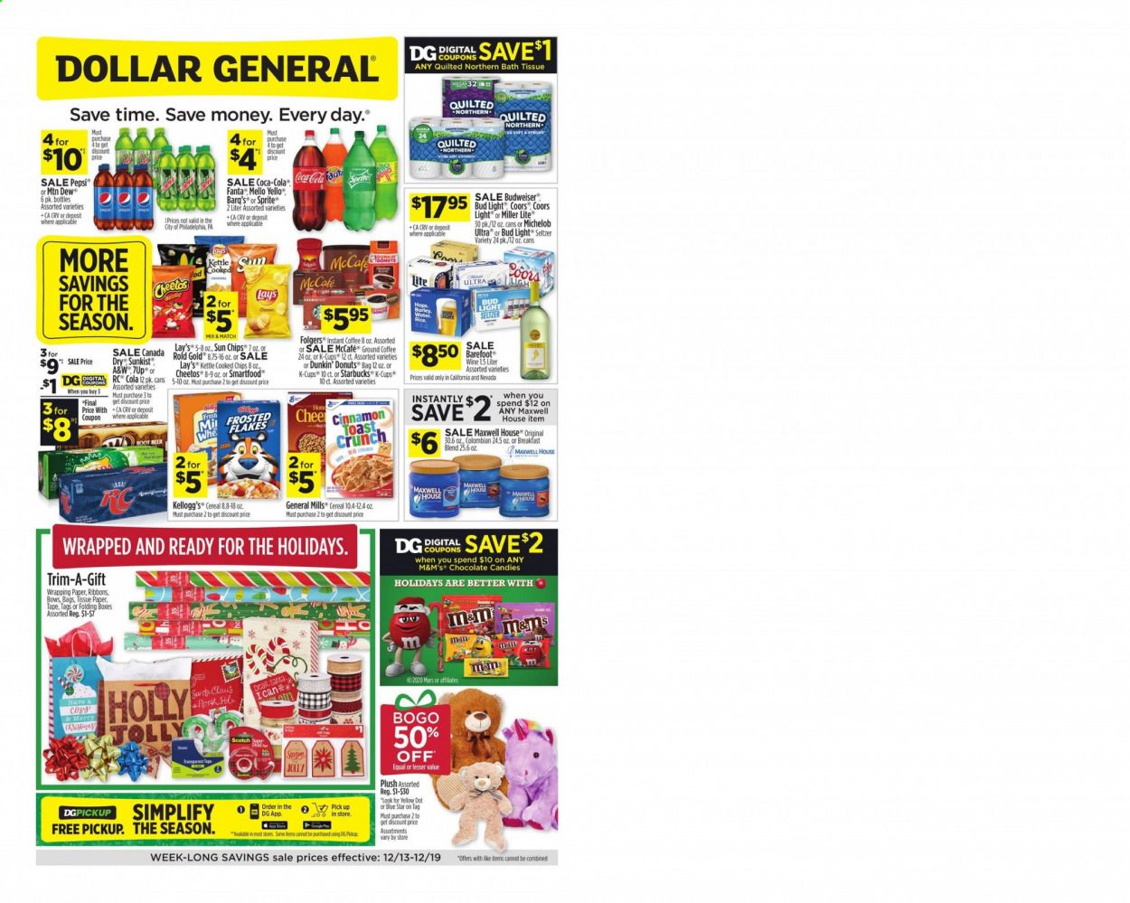 Dollar General (CA) Weekly Ad Flyer December 13 to December 19