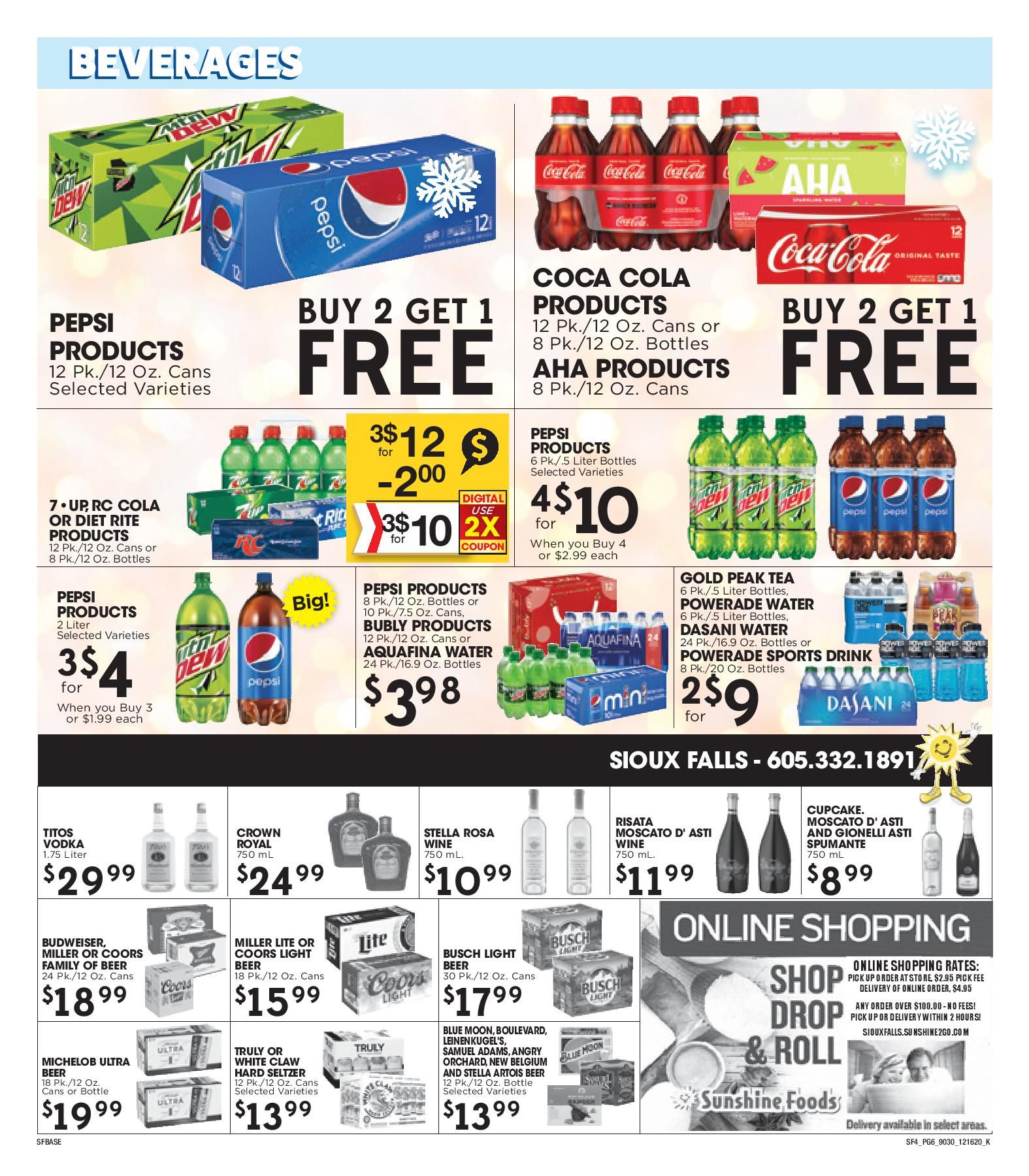 Sunshine Foods Christmas Holiday Weekly Ad Flyer December 16 to December 29, 2020