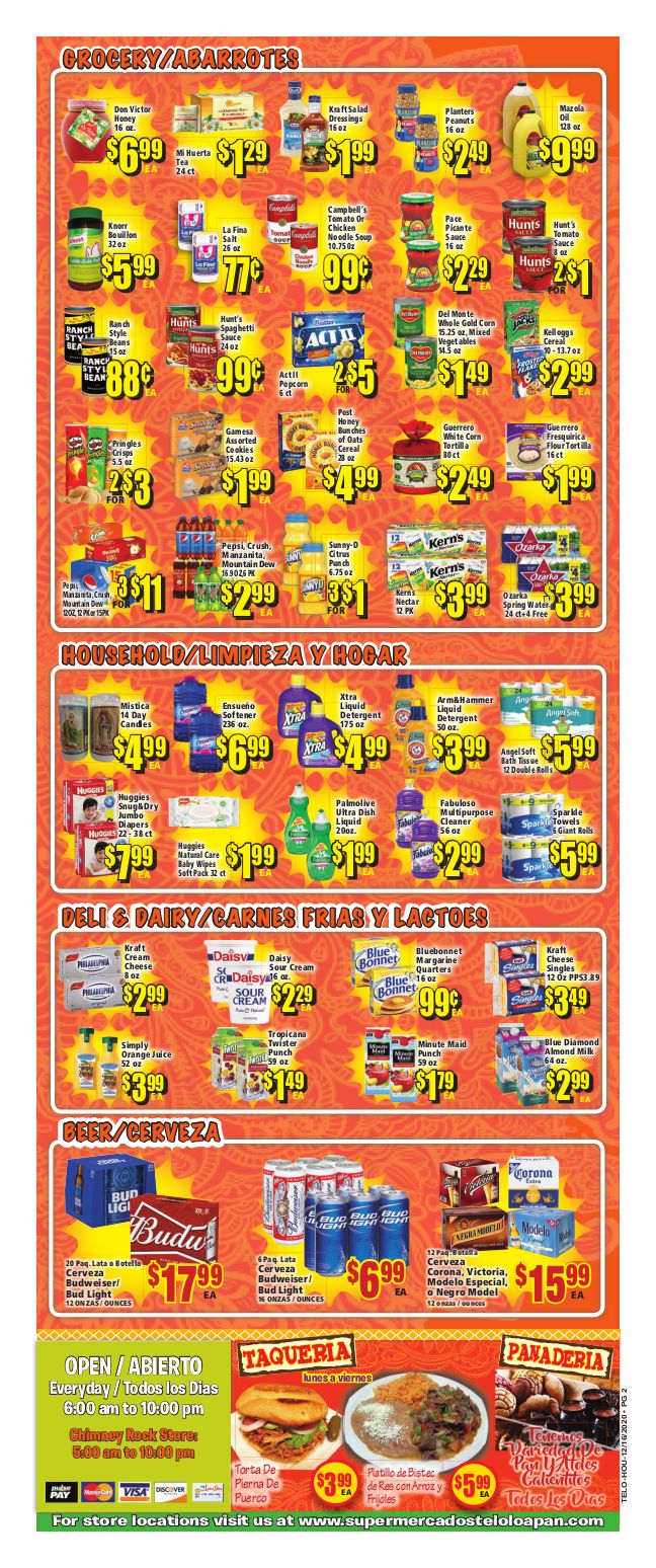 Supermercados Teloloapan Christmas Holiday Weekly Ad Flyer December 16 to December 29, 2020