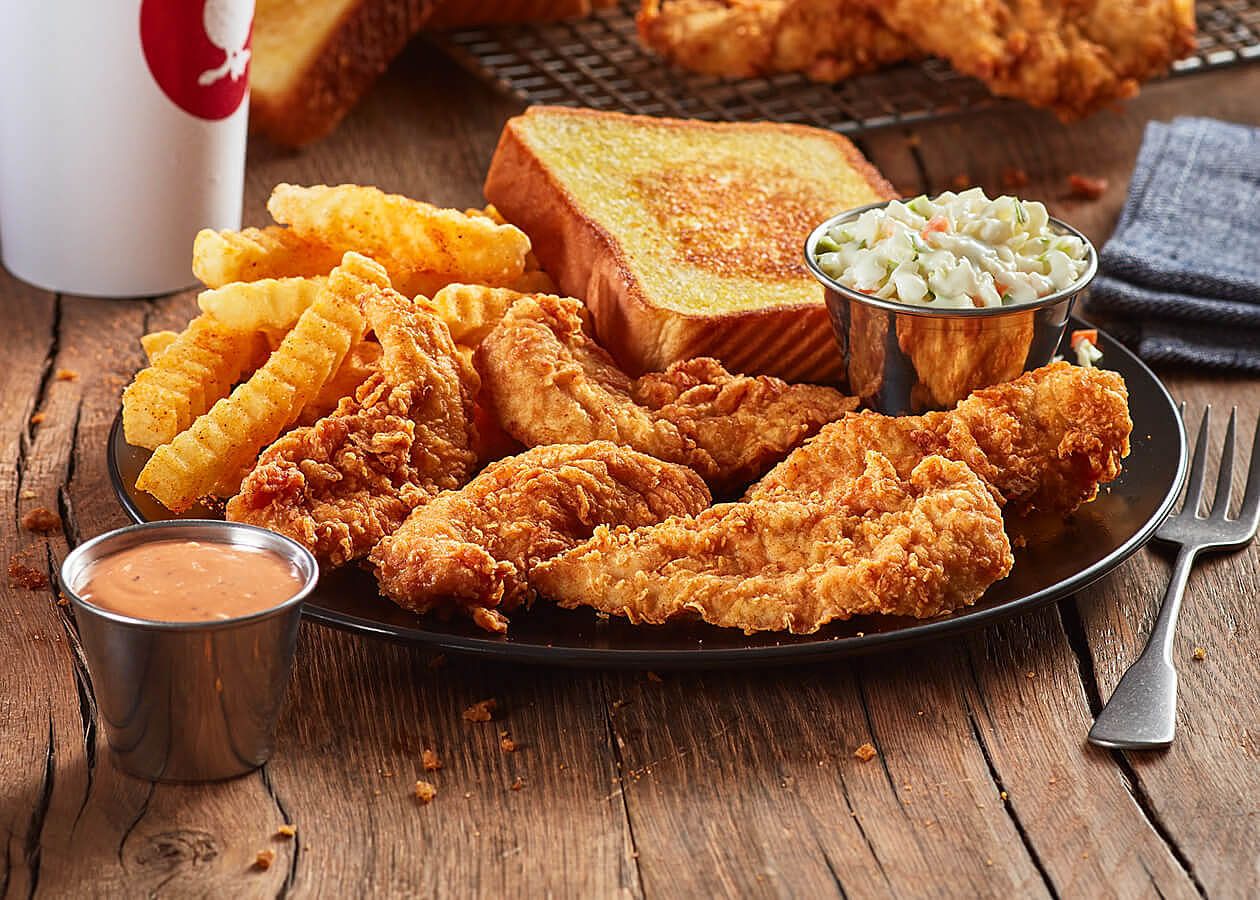 New 4, 5, or 6 Piece Chicken Finger Plates Featured at Zaxby's for a Limited Time New 4, 5, or 6 Piece Chicken Finger Plates Featured at Zaxby's for a Limited Time