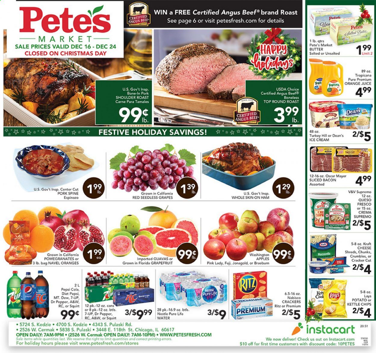 Pete's Fresh Market (IL) Weekly Ad Flyer December 16 to December 24