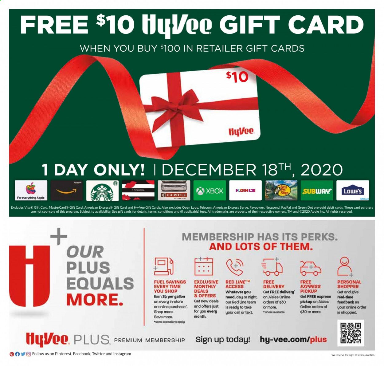 Hy-Vee (IA, IL, KS, MN, MO, NE, SD, WI) Weekly Ad Flyer December 16 to December 24