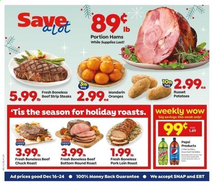 Save a Lot Weekly Ad Flyer December 16 to December 24