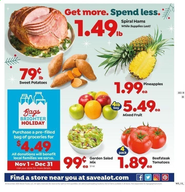 Save a Lot Weekly Ad Flyer December 16 to December 24