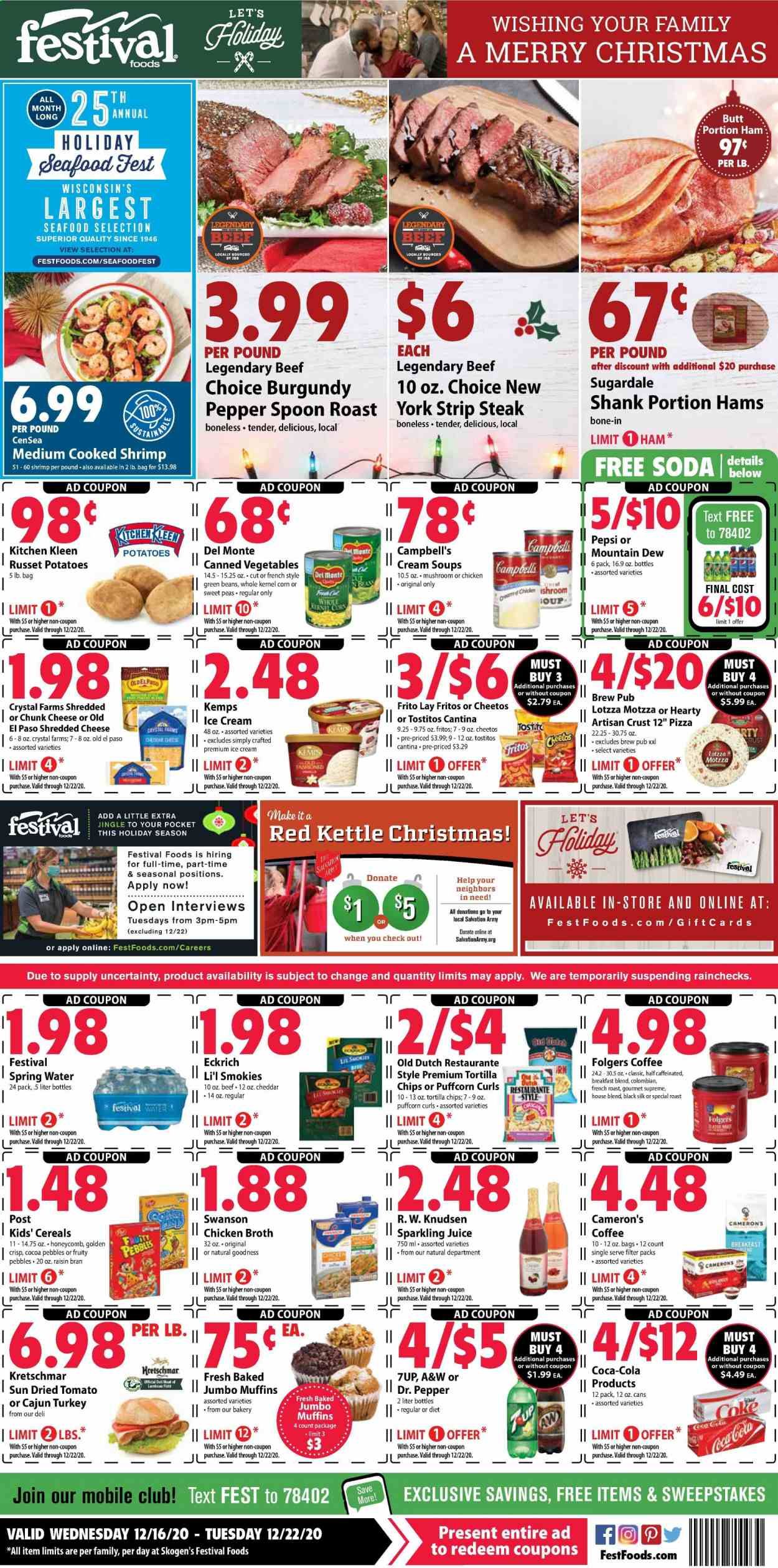 Festival Foods Weekly Ad Flyer December 16 to December 22