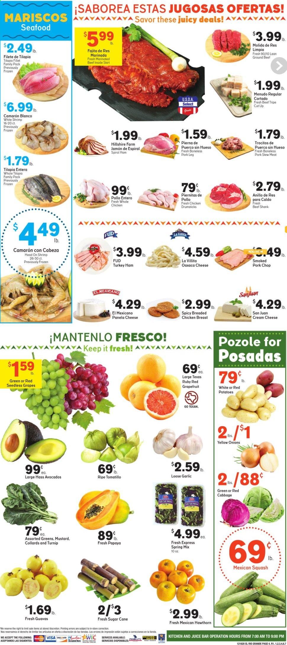 El Rio Grande (10, 21, 25, 30, 34, 53, 90) Weekly Ad Flyer December 16 to December 22