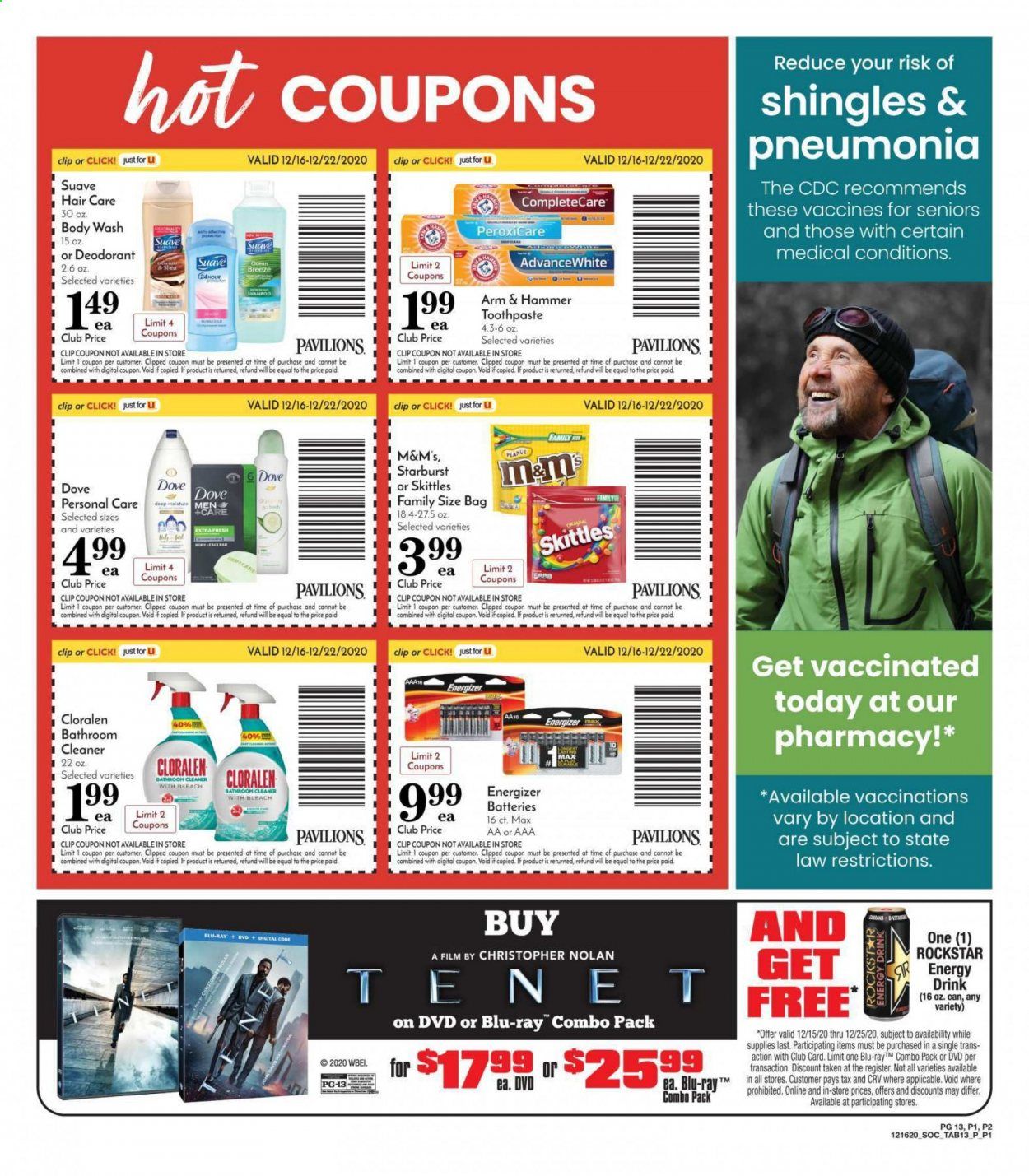 Pavilions (CA) Weekly Ad Flyer December 16 to December 24