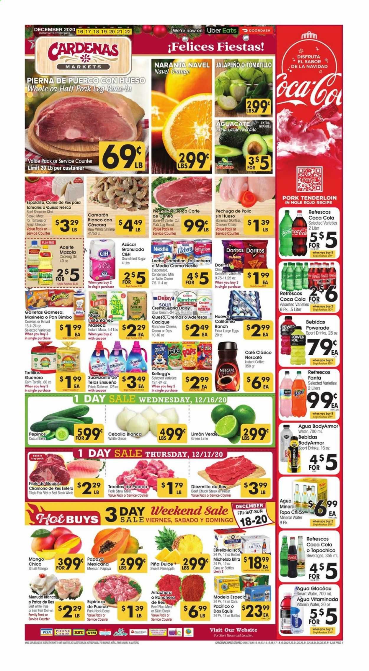 Cardenas (CA, NV) Weekly Ad Flyer December 16 to December 22