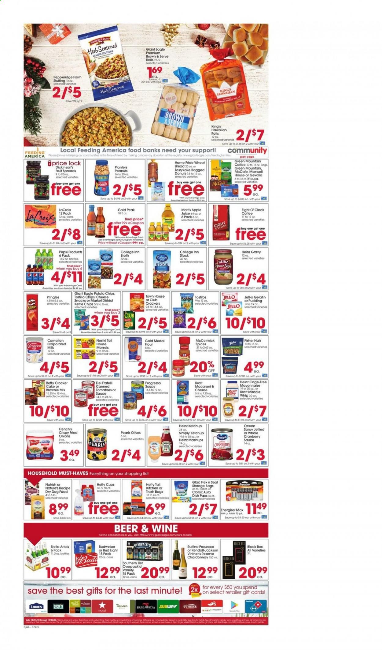 Giant Eagle (IN, MD, OH, PA, WV) Weekly Ad Flyer December 17 to December 23