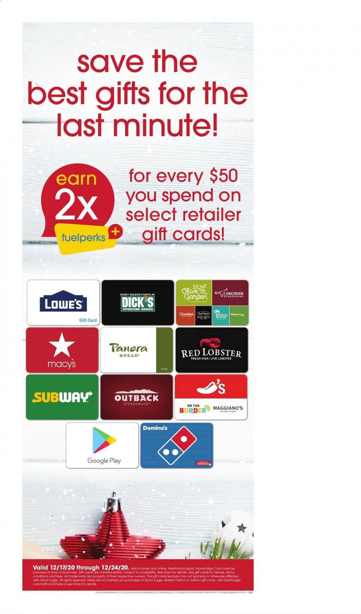 Giant Eagle (IN, MD, OH, PA, WV) Weekly Ad Flyer December 17 to December 23