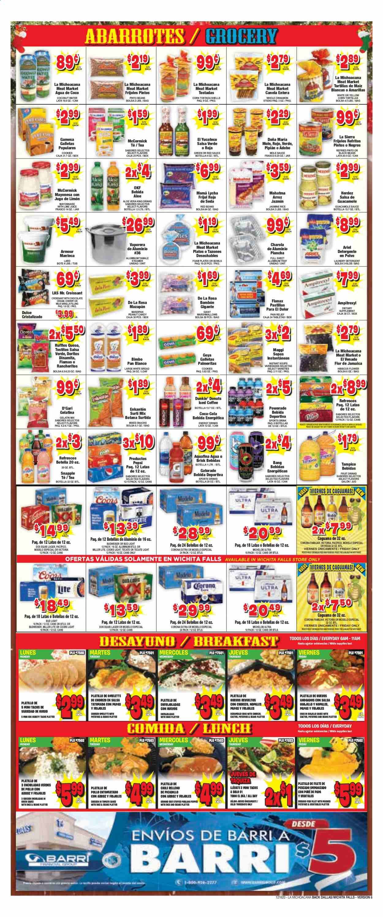 La Michoacana Meat Market (OK, TX) Weekly Ad Flyer December 16 to December 31