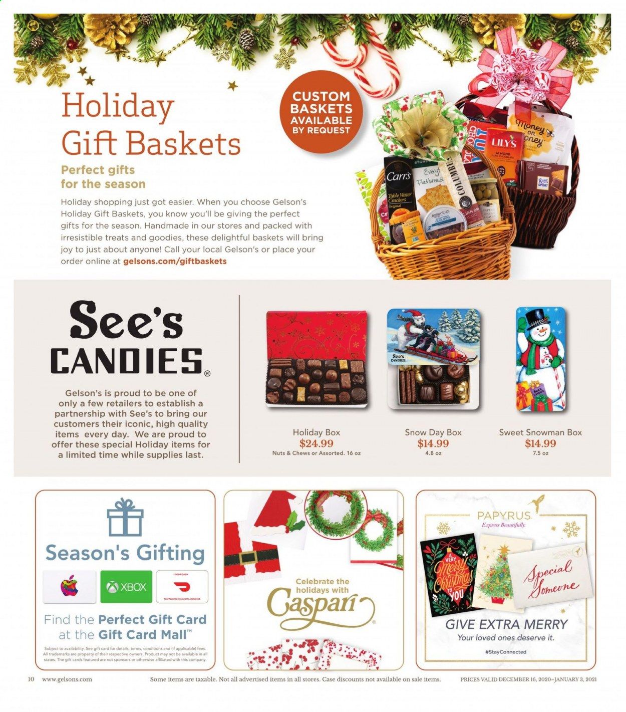 Gelson's Weekly Ad Flyer December 16 to January 3