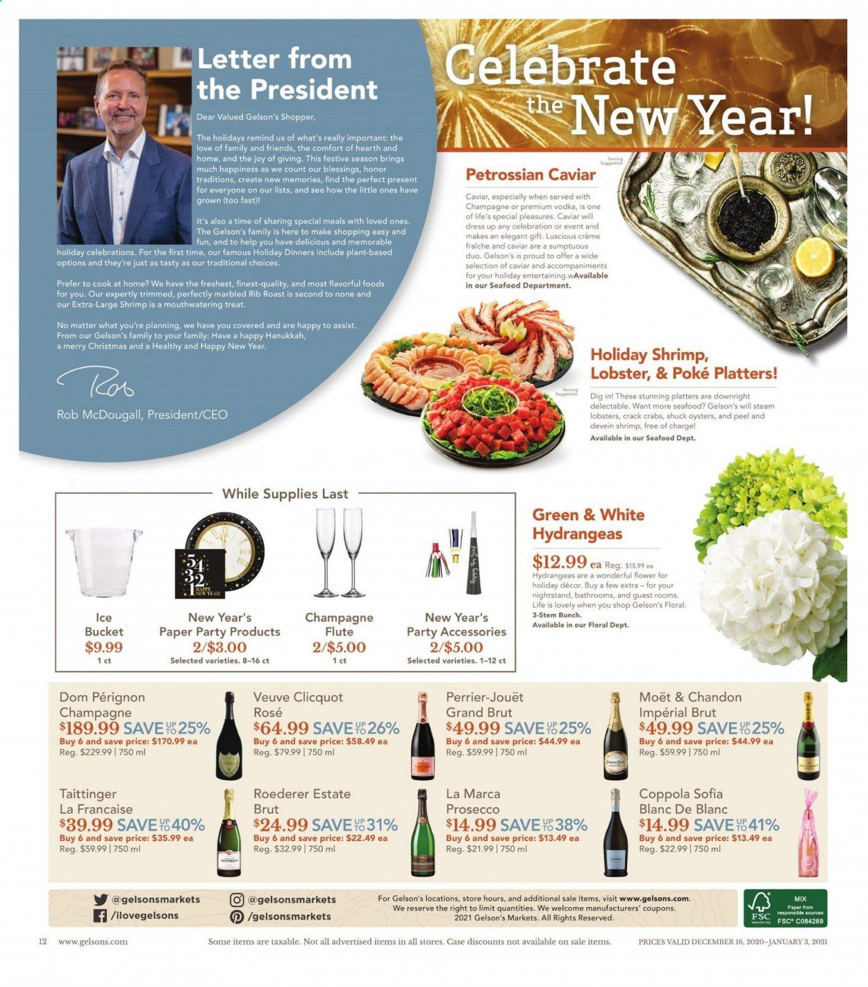 Gelson's Weekly Ad Flyer December 16 to January 3