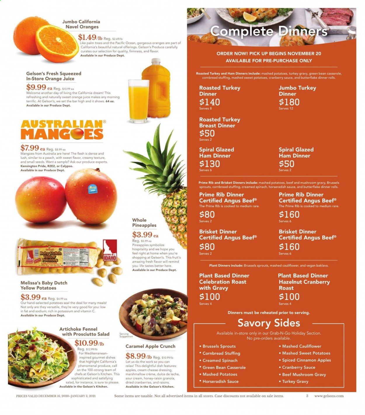 Gelson's Weekly Ad Flyer December 16 to January 3