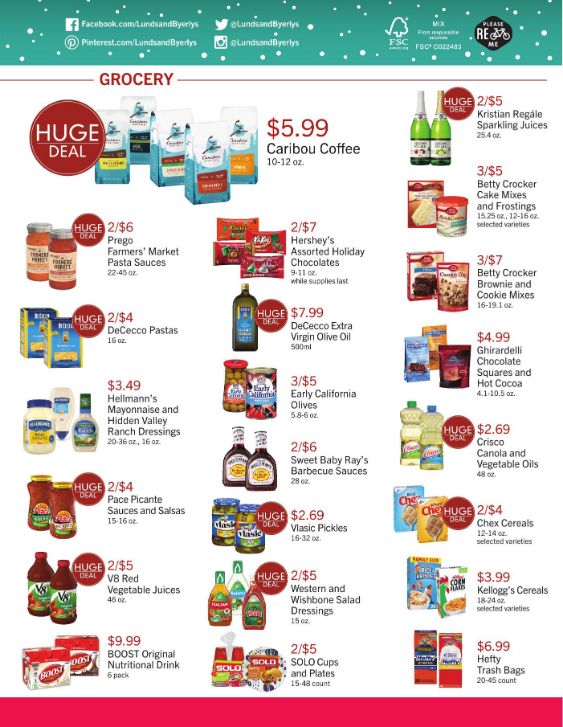 Lunds & Byerlys Christmas Holiday Weekly Ad Flyer December 17 to December 24, 2020