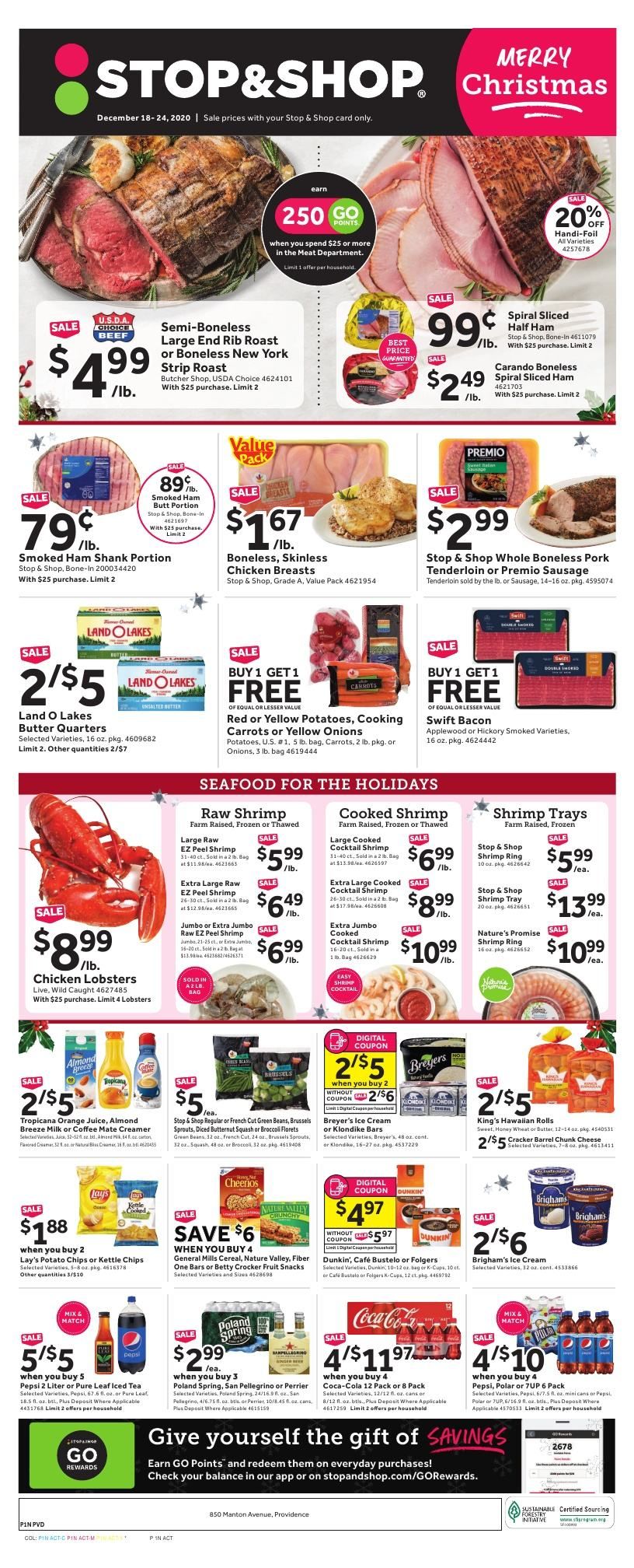 Stop & Shop (NY) Weekly Ad Flyer December 18 to December 24