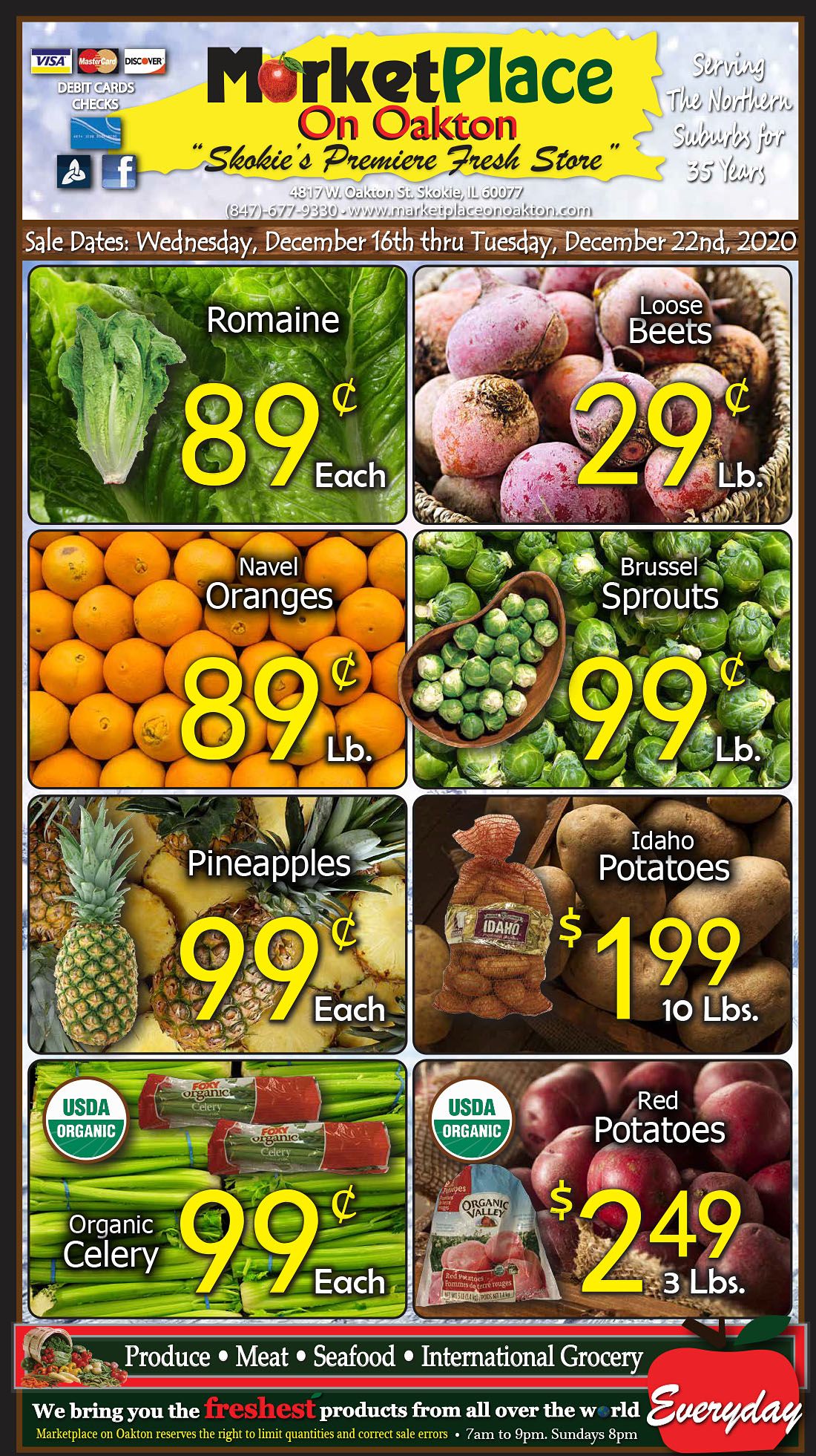 Marketplace On Oakton Holiday Weekly Ad Flyer December 16 to December 22, 2020