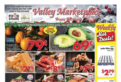 Valley Marketplace Holiday Weekly Ad Flyer December 16 to December 24, 2020