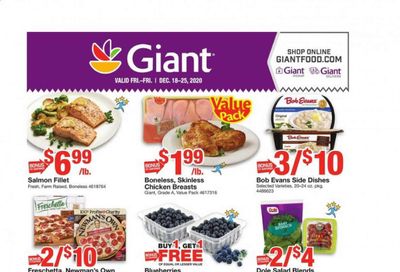 Giant Food Weekly Ad Flyer December 18 to December 25