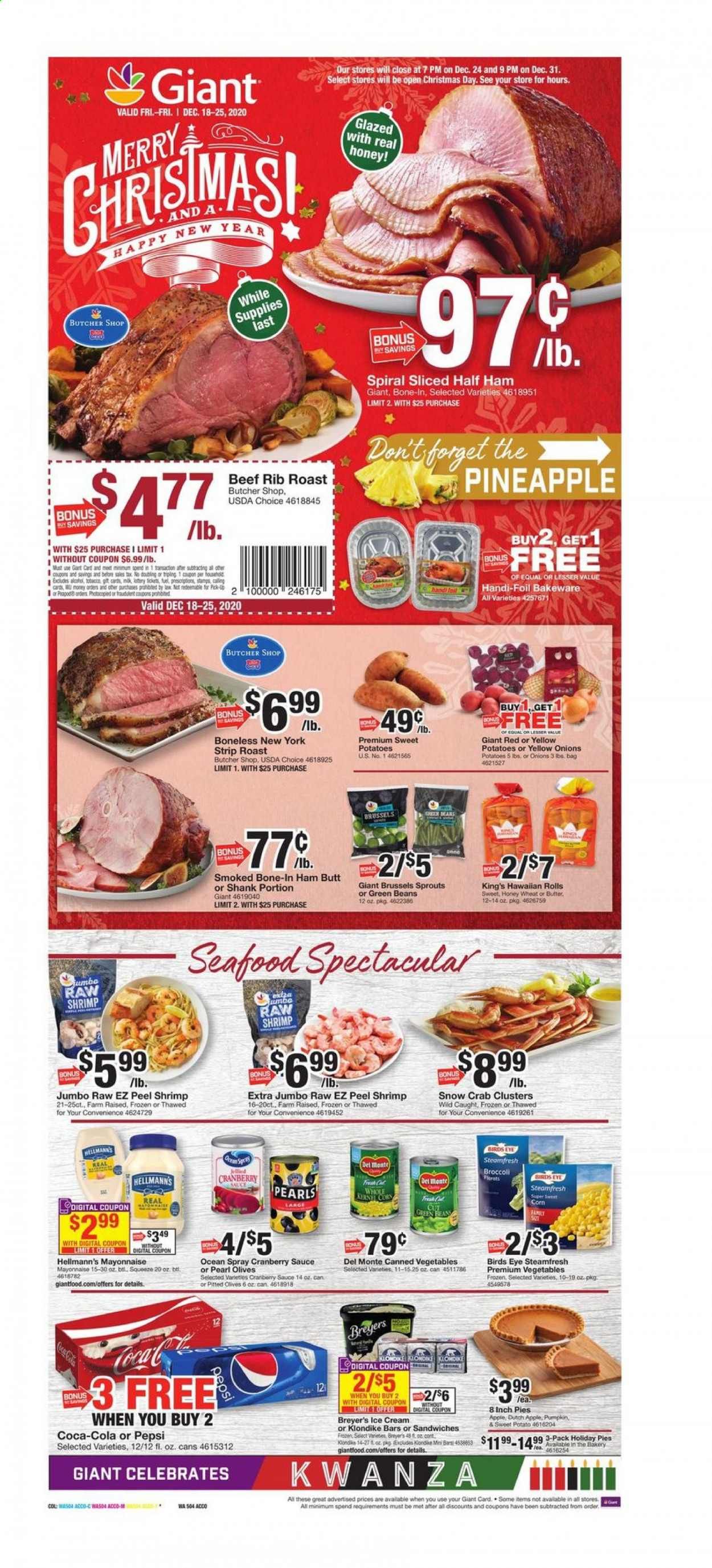 Giant Food Weekly Ad Flyer December 18 to December 25