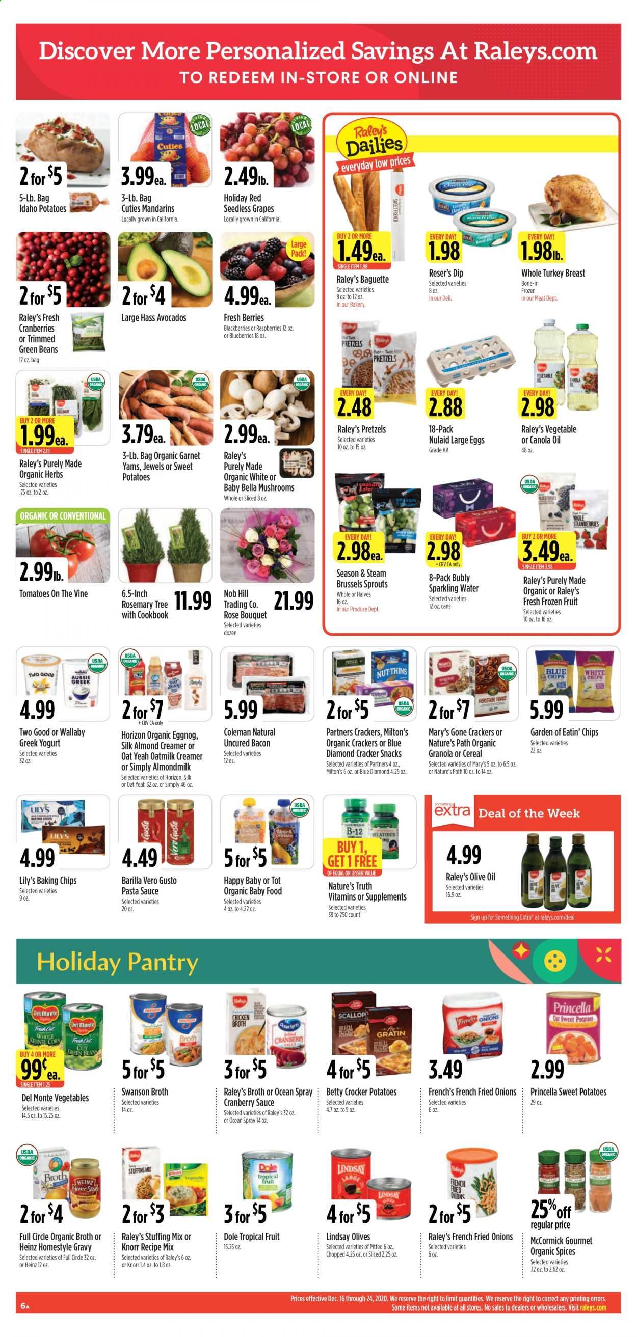 Raley's (CA, NV) Weekly Ad Flyer December 16 to December 24