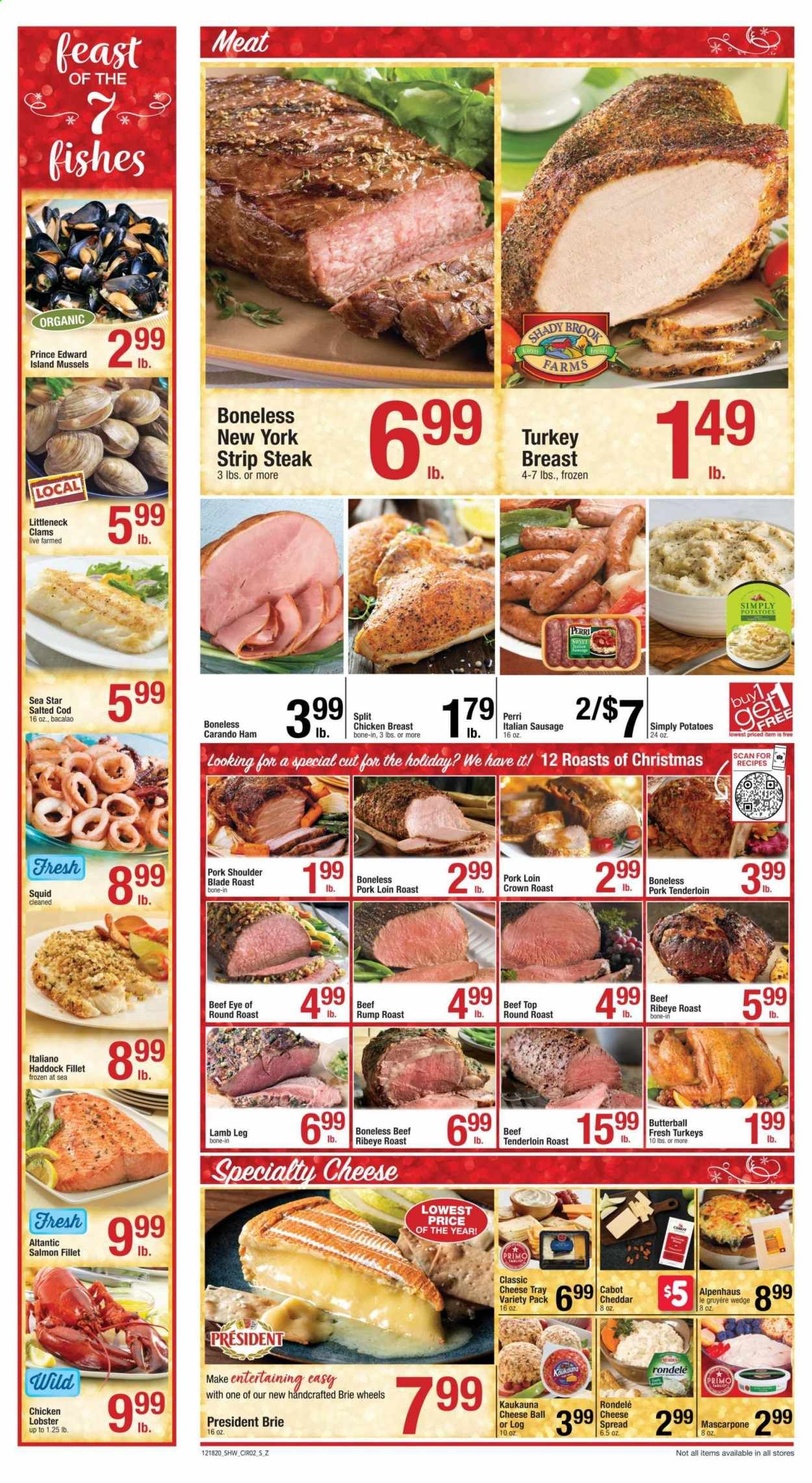 Shaw’s (MA, ME, NH, RI, VT) Weekly Ad Flyer December 18 to December 24