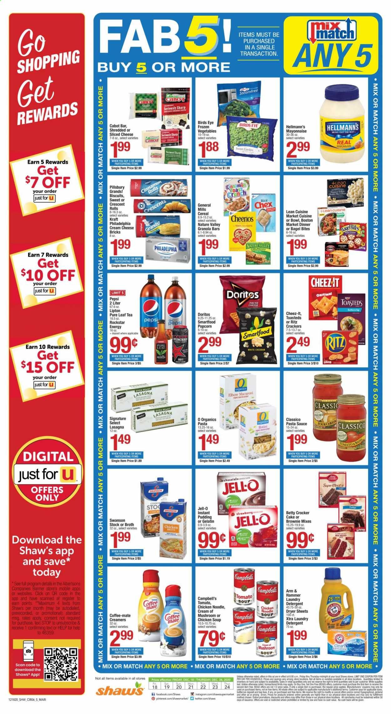 Shaw’s (MA, ME, NH, RI, VT) Weekly Ad Flyer December 18 to December 24