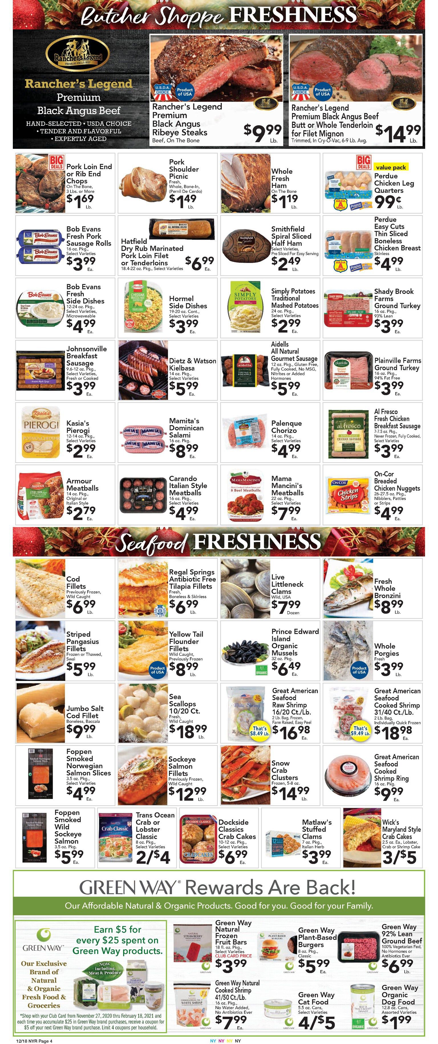 Brooklyn Harvest Market Christmas Holiday Weekly Ad Flyer December 18 to December 24, 2020