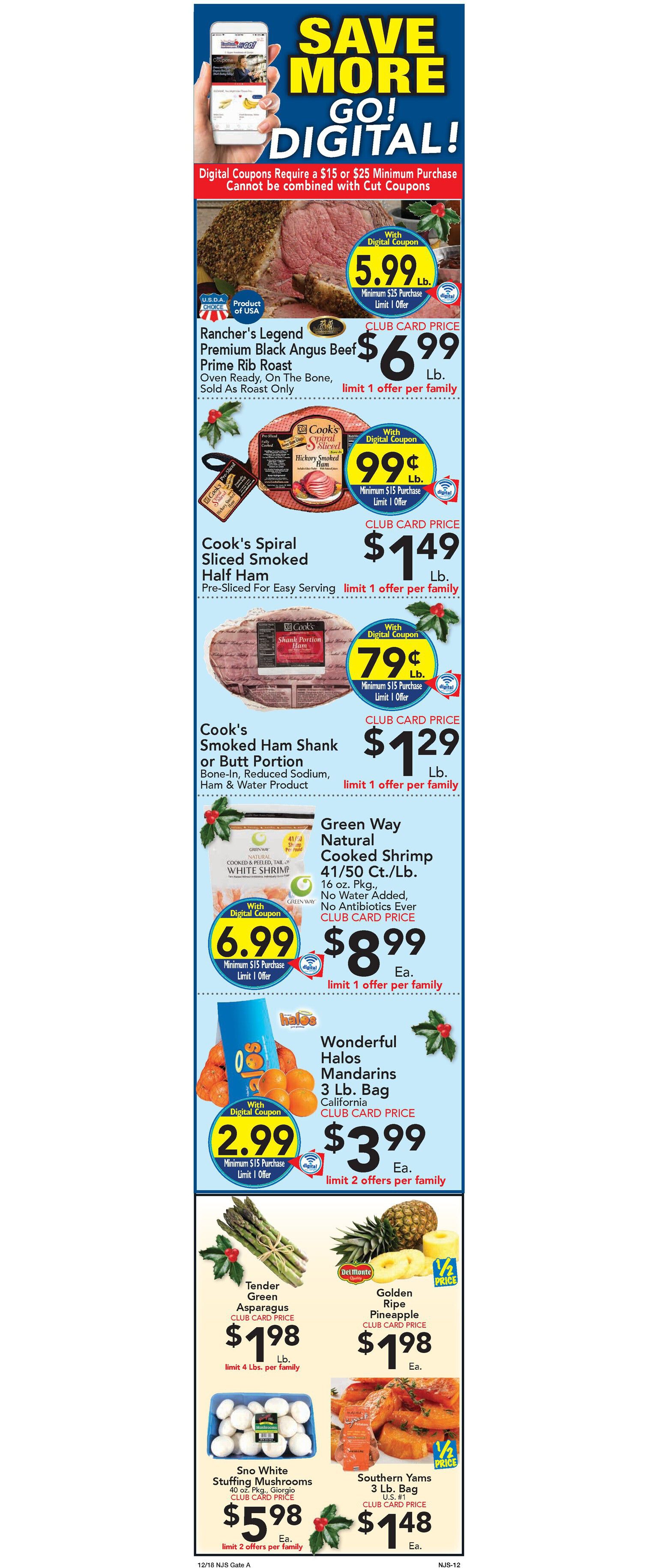 Foodtown Holiday Weekly Ad Flyer December 18 to December 24, 2020