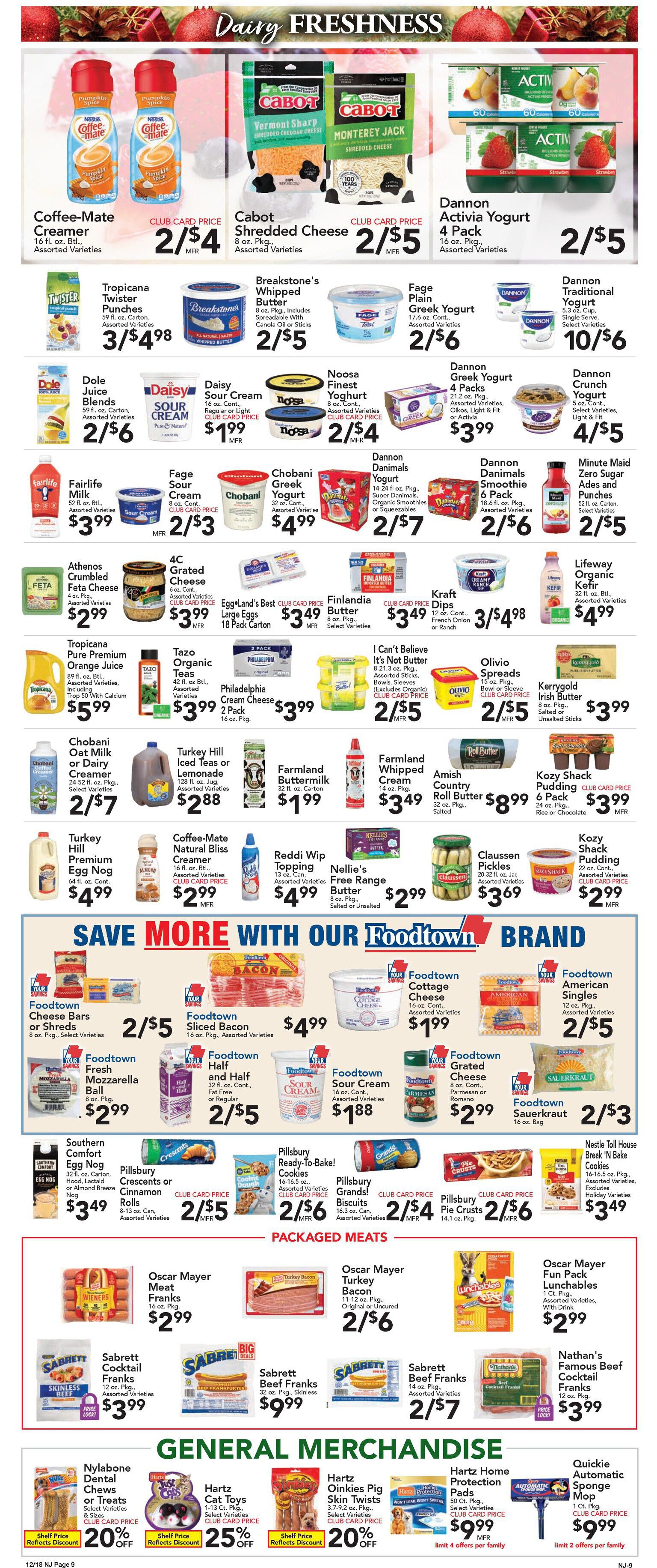 Foodtown Holiday Weekly Ad Flyer December 18 to December 24, 2020