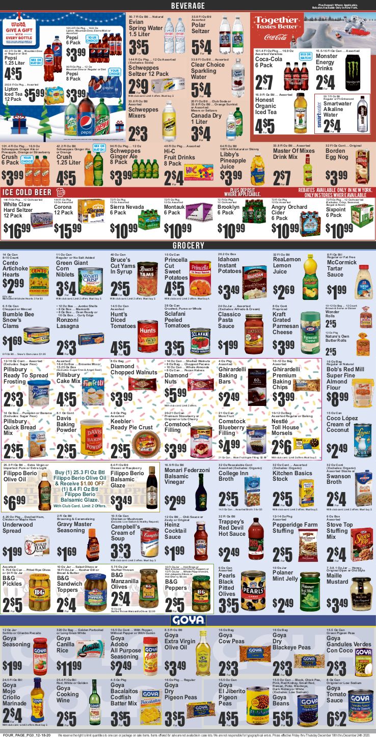 Key Food Holiday Weekly Ad Flyer December 18 to December 24, 2020
