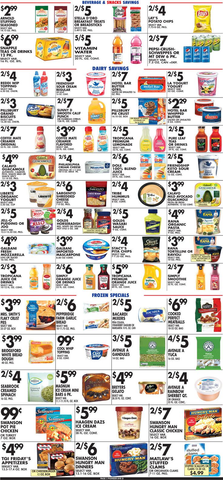 Pioneer Supermarkets Holiday Weekly Ad Flyer December 18 to December 24, 2020