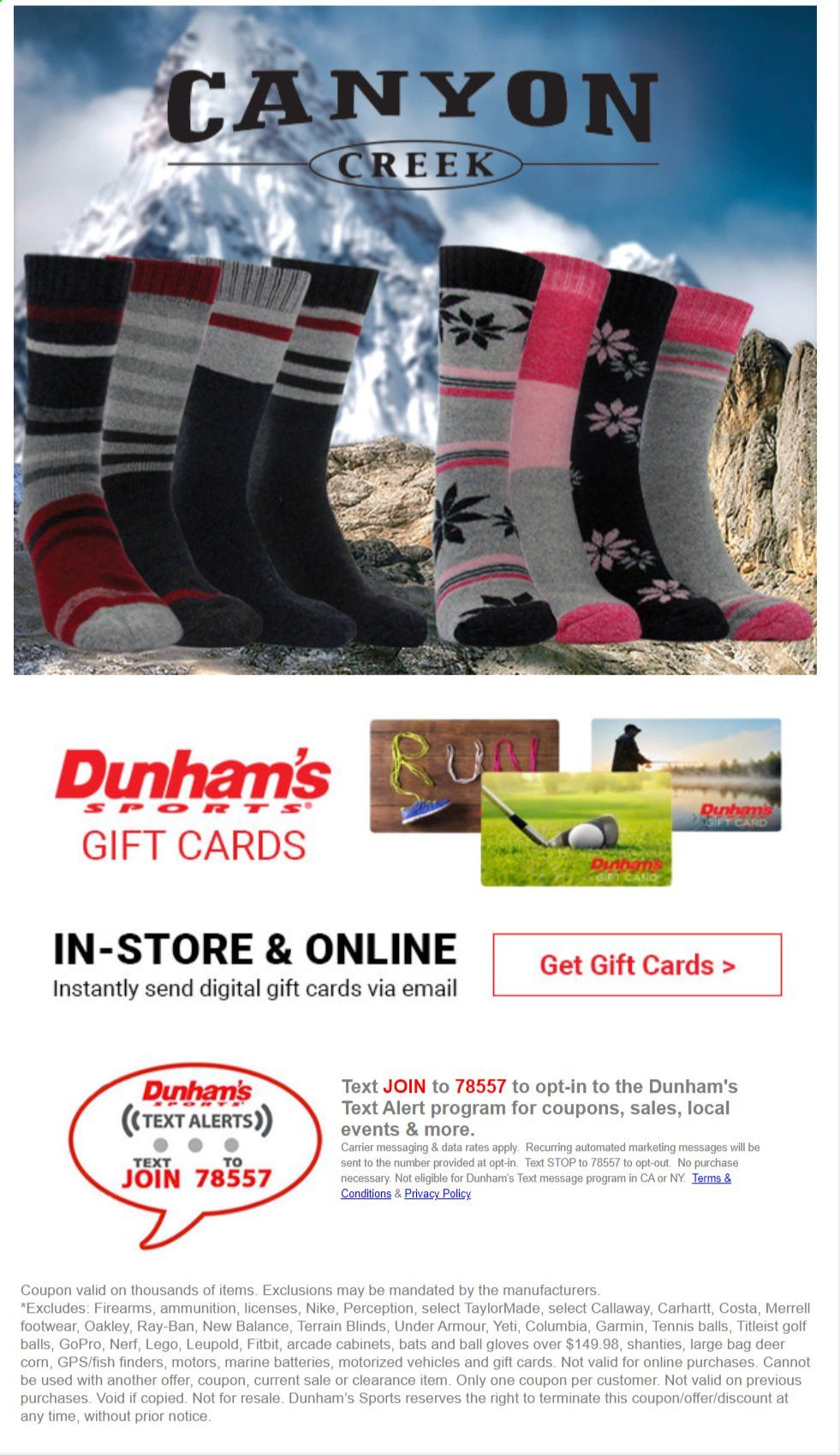 Dunham's Sports Weekly Ad Flyer December 18 to January 28