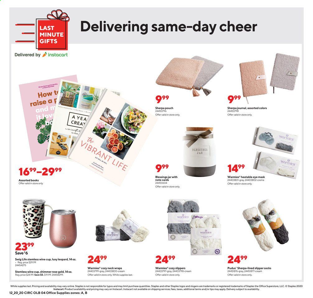 Staples Weekly Ad Flyer December 20 to December 26