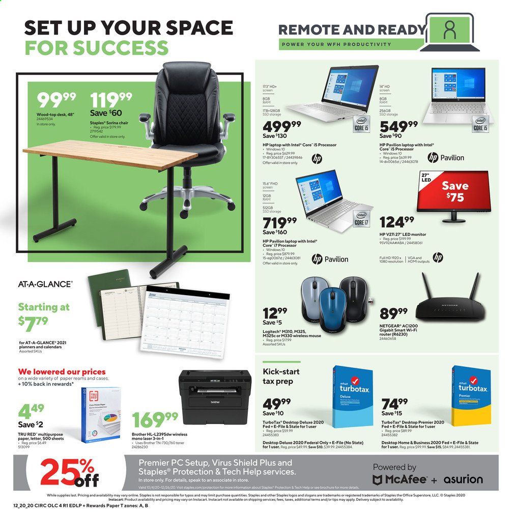 Staples Weekly Ad Flyer December 20 to December 26