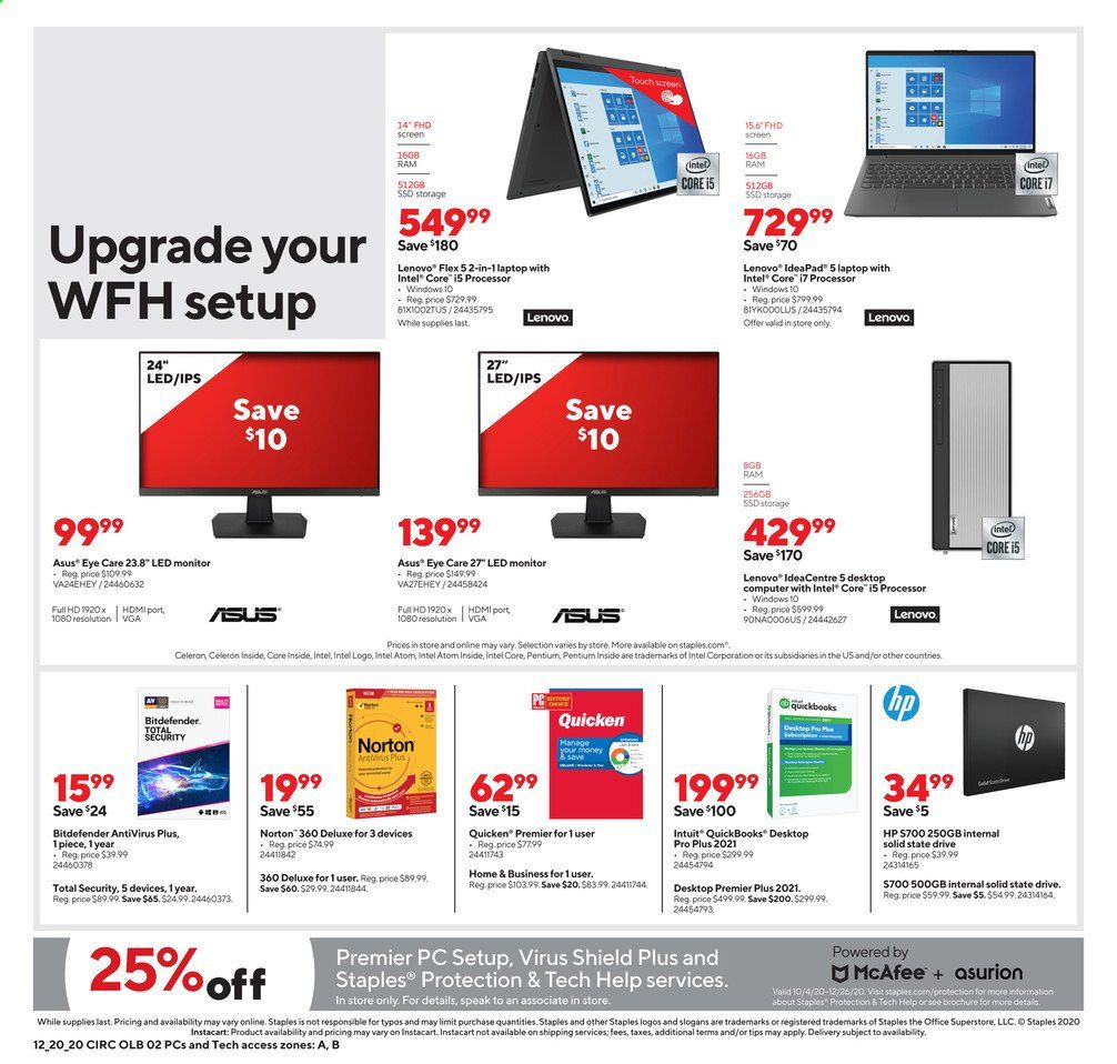 Staples Weekly Ad Flyer December 20 to December 26