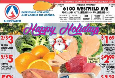 Associated Supermarkets Weekly Ad Flyer December 18 to December 24