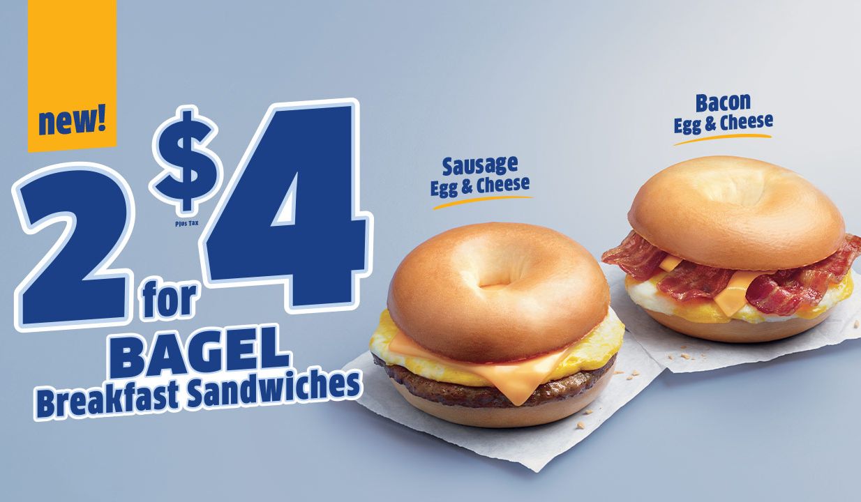 Jack In The Box Announces New 2 for $4 Bagel Breakfast Sandwiches Deal Jack In The Box Announces New 2 for $4 Bagel Breakfast Sandwiches Deal