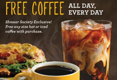 Shmear Society Members at Einstein Bros. Bagels will Receive Free Coffee with Purchase for a Limited Time Only 