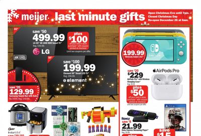 Meijer (IL, IN, KY, MI, OH, WI) Weekly Ad Flyer December 20 to December 24