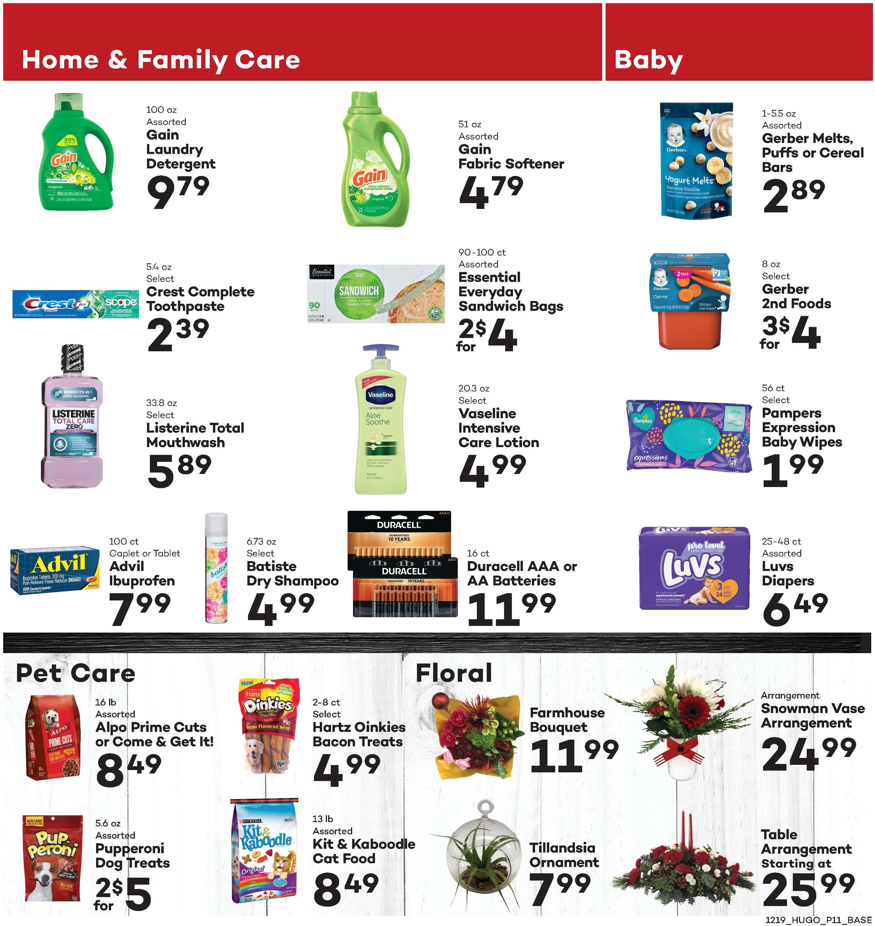 Hugo's Family Marketplace Holiday Weekly Ad Flyer December 19 to December 25, 2020