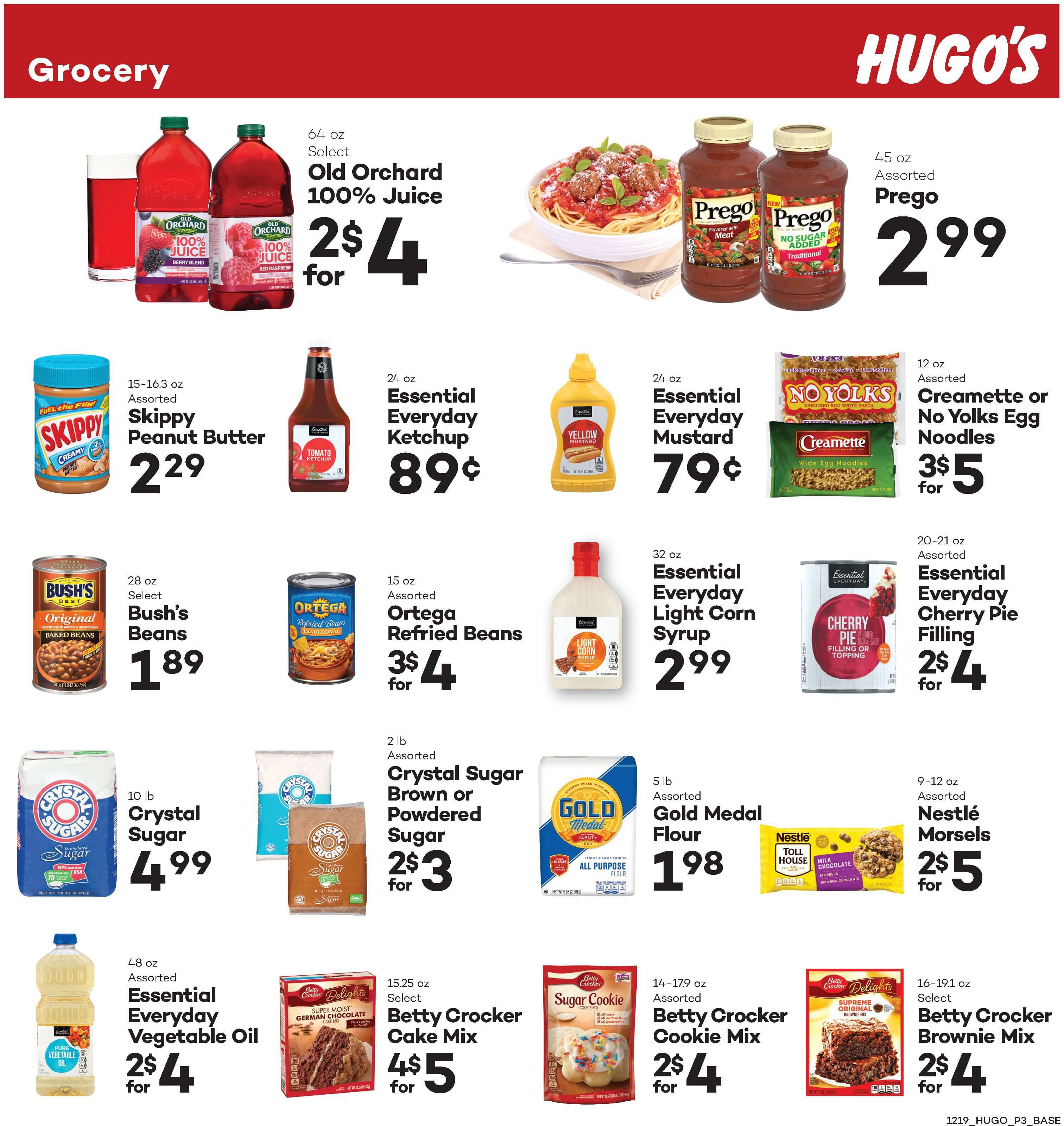 Hugo's Family Marketplace Holiday Weekly Ad Flyer December 19 to December 25, 2020