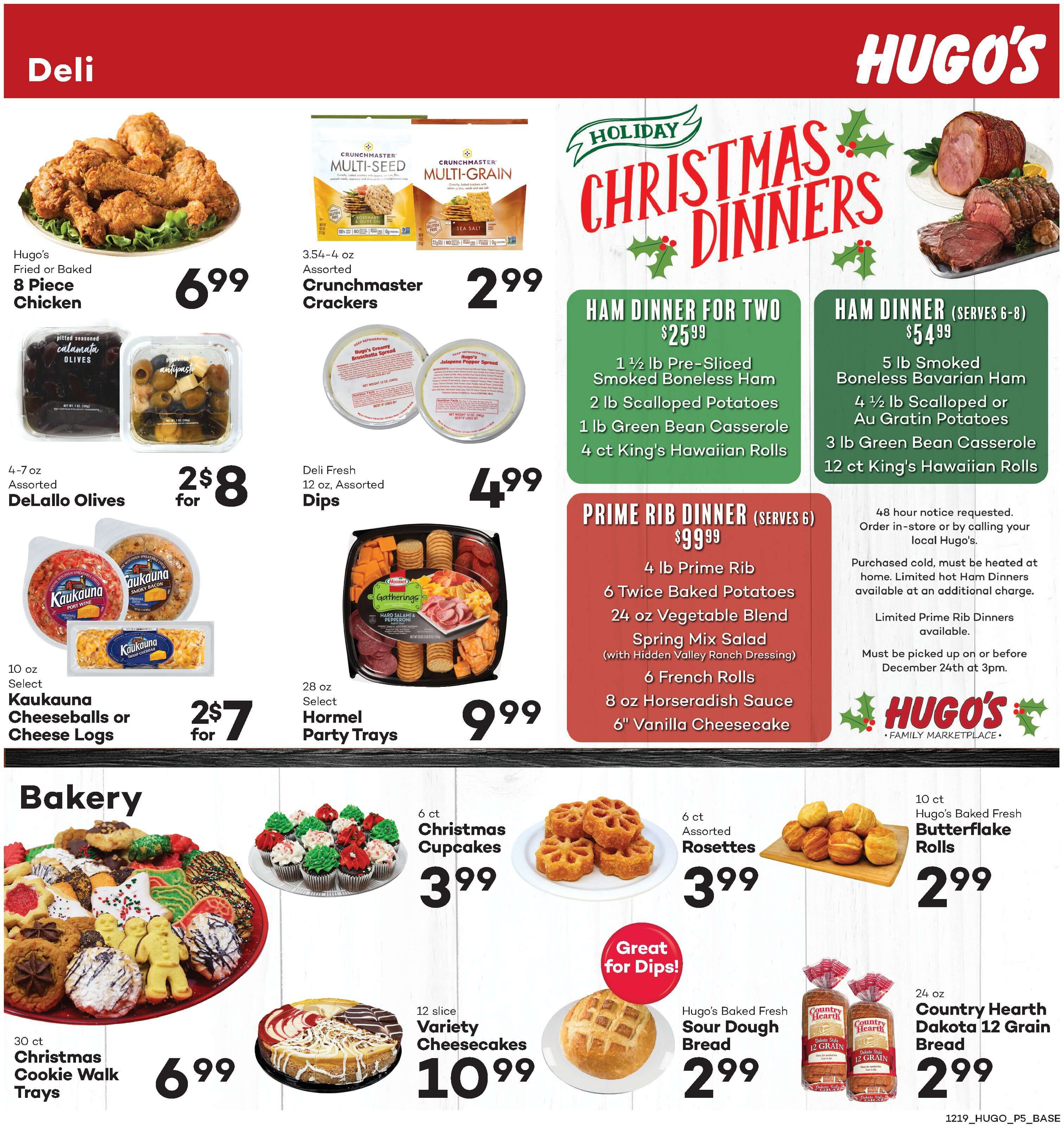 Hugo's Family Marketplace Holiday Weekly Ad Flyer December 19 to December 25, 2020