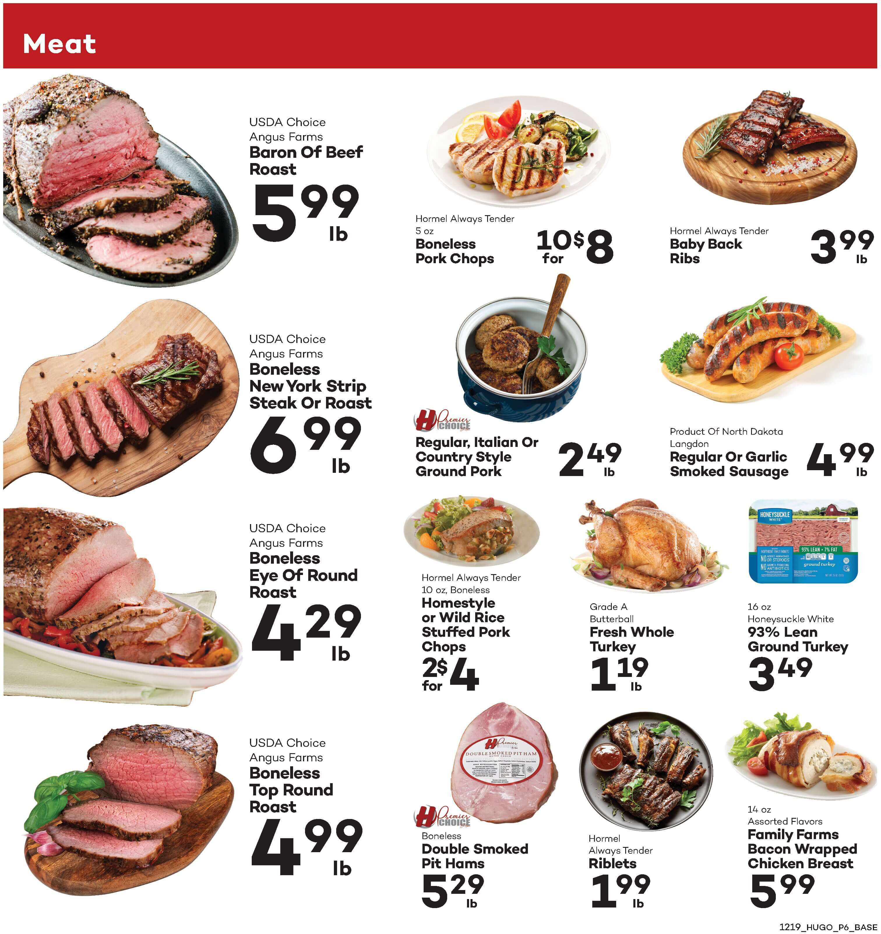 Hugo's Family Marketplace Holiday Weekly Ad Flyer December 19 to December 25, 2020