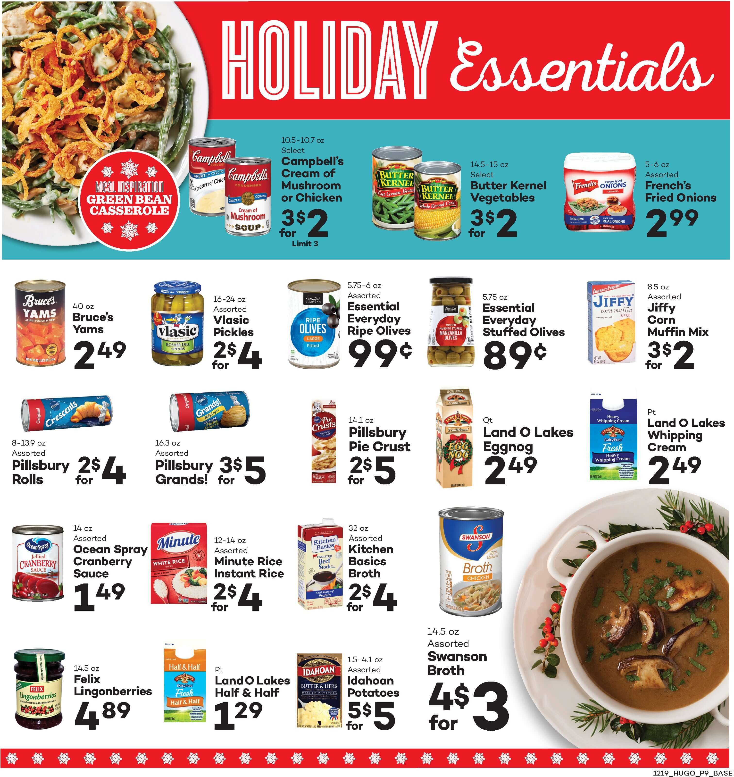 Hugo's Family Marketplace Holiday Weekly Ad Flyer December 19 to December 25, 2020