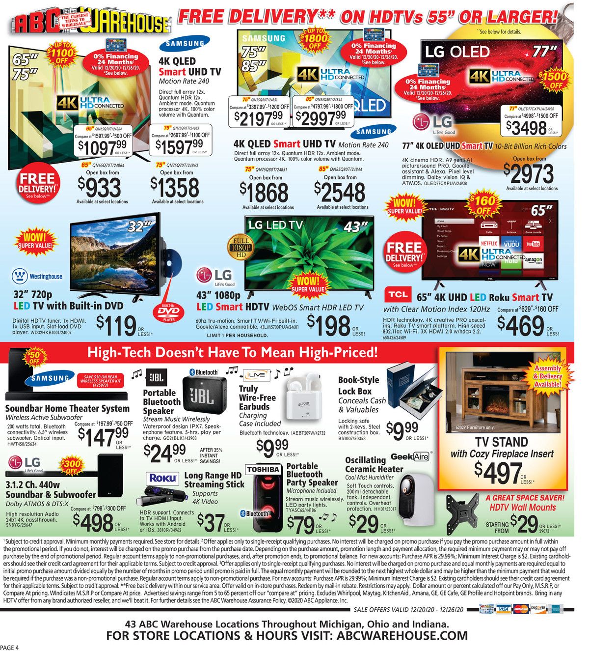 ABC Warehouse Weekly Ad Flyer December 20 to December 26, 2020