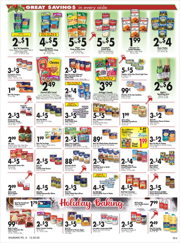 Gerrity's Supermarket Holiday Weekly Ad Flyer December 20 to December 26, 2020